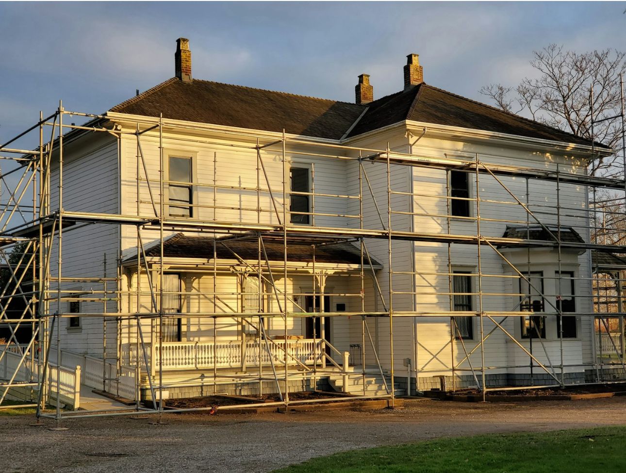 House under renovation process