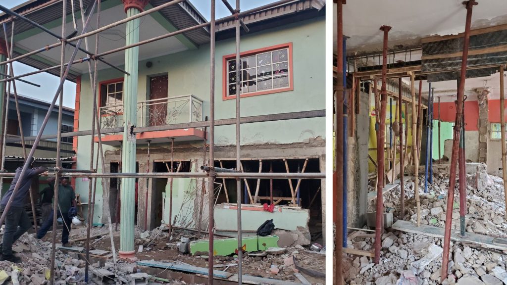Before Photo Building In Need Of Repair Lekki Lagos