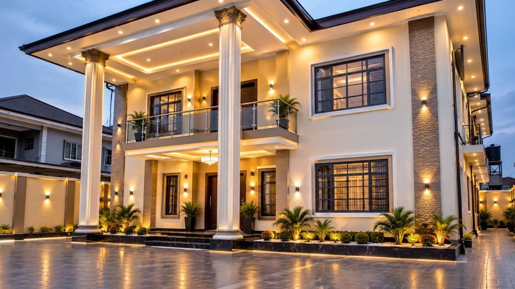 Completed Building Renovation With Fresh Paint Finish Lekki
