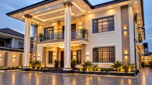Completed Building Renovation With Fresh Paint Finish Lekki